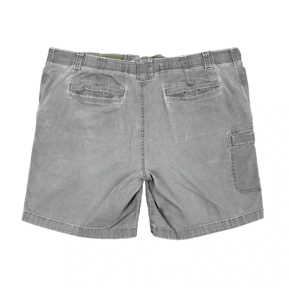 LL BEAN Cargo Shorts Mens 42W Natural Fit Hiking Gray Cotton‎ Outdoor Fishing